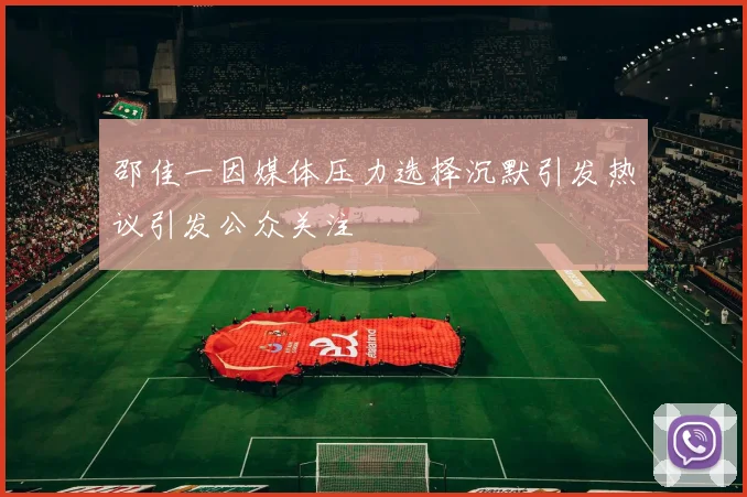 邵佳一因媒体压力选择沉默引发热议引发公众关注